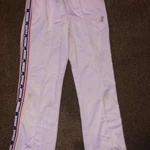 White Champion Sweatpants